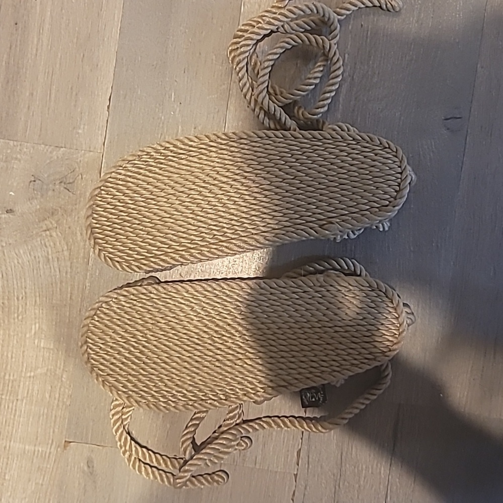 NWOT Nomadic State Of Mind Bondi Camel Tan Rope Vegan Unisex Sandals - Picture 6 of 6